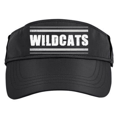 Wildcats Pride Clarksville Vintage Stripes Sweat Adult Drive Performance Visor