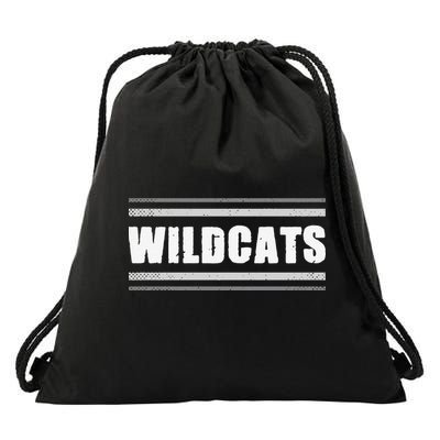 Wildcats Pride Clarksville Vintage Stripes Sweat Drawstring Bag