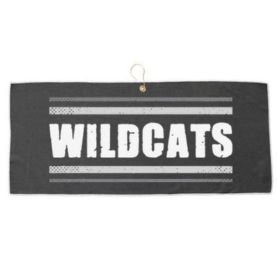 Wildcats Pride Clarksville Vintage Stripes Sweat Large Microfiber Waffle Golf Towel