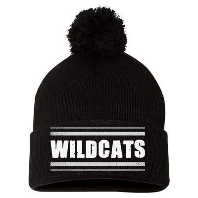 Wildcats Pride Clarksville Vintage Stripes Sweat Pom Pom 12in Knit Beanie