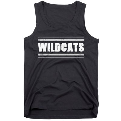Wildcats Pride Clarksville Vintage Stripes Sweat Tank Top