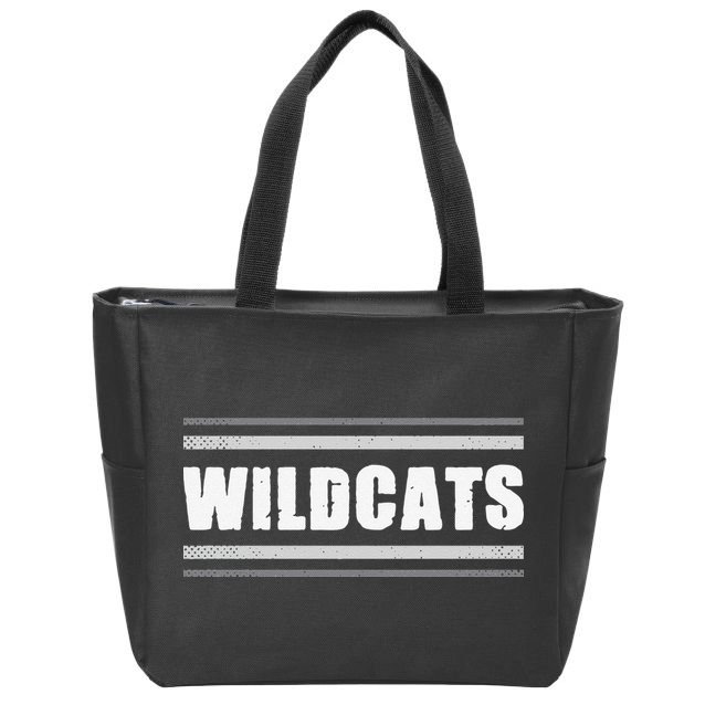 Wildcats Pride Clarksville Vintage Stripes Sweat Zip Tote Bag
