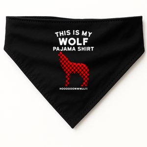 Wolf Pajama Cute Christmas Gift For Wolf Lovers USA-Made Doggie Bandana