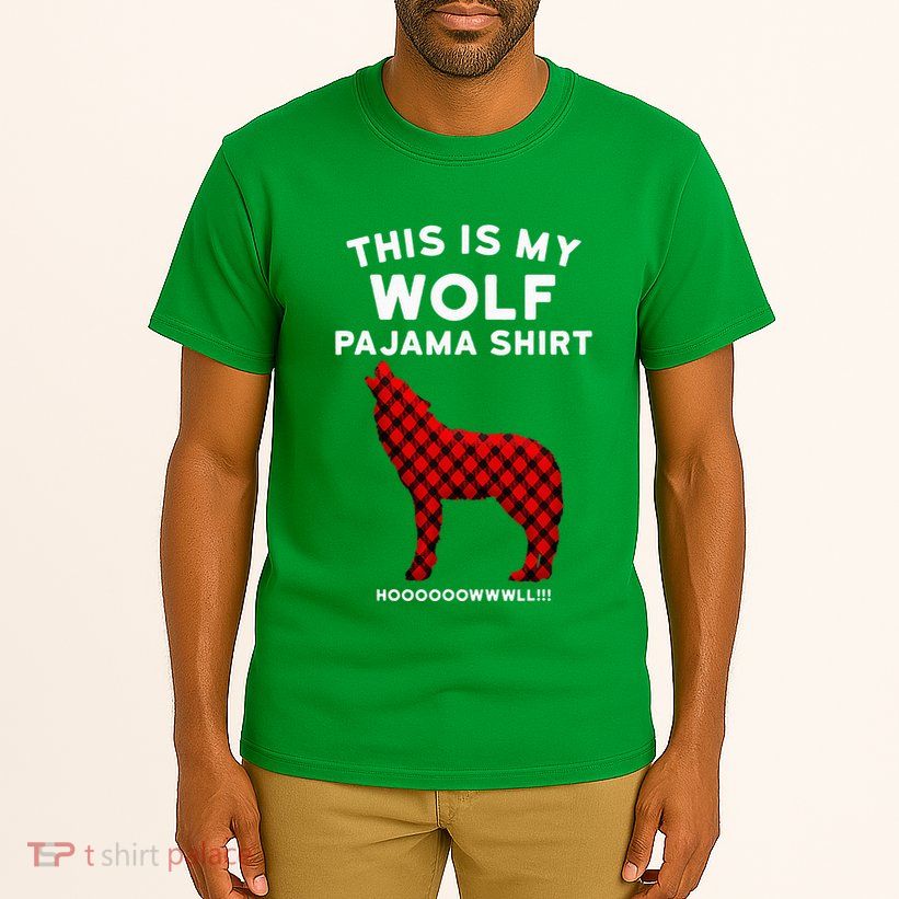Wolf Pajama Cute Christmas Gift For Wolf Lovers Tall T-Shirt