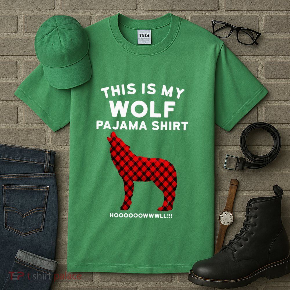 Wolf Pajama Cute Christmas Gift For Wolf Lovers Tall T-Shirt
