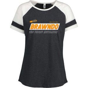 What Plants Crave Brawndo Enza Ladies Jersey Colorblock Tee