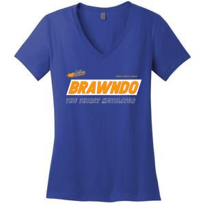 What Plants Crave Brawndo Women's V-Neck T-Shirt