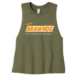 What Plants Crave Brawndo Women's Racerback Cropped Tank