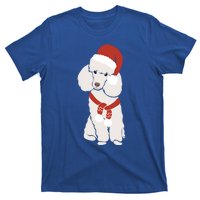 White Poodle Christmas Poodle Holiday Meaningful Gift T-Shirt