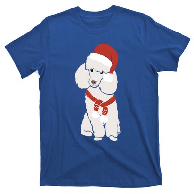 White Poodle Christmas Poodle Holiday Meaningful Gift T-Shirt