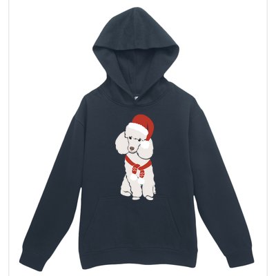 White Poodle Christmas Poodle Holiday Meaningful Gift Urban Pullover Hoodie