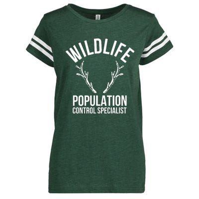 Wildlife Population Control Specialist Deer Hunting Enza Ladies Jersey Football T-Shirt