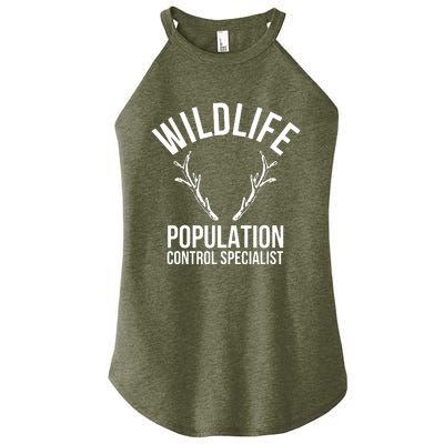 Wildlife Population Control Specialist Deer Hunting Women's Perfect Tri Rocker Tank