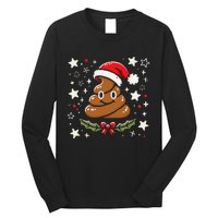 Women Pajamas Christmas Poop Xmas Funny Poop Gag Gift Long Sleeve Shirt