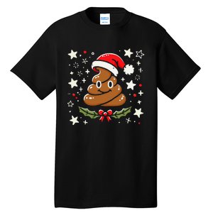 Women Pajamas Christmas Poop Xmas Funny Poop Gag Gift Tall T-Shirt