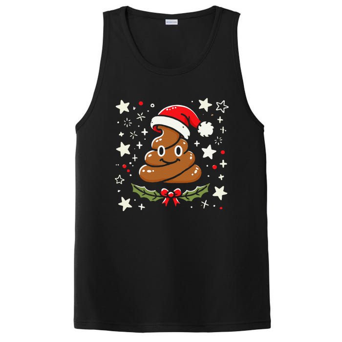 Women Pajamas Christmas Poop Xmas Funny Poop Gag Gift PosiCharge Competitor Tank