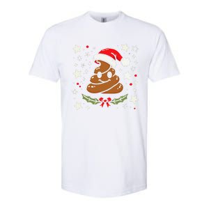 Women Pajamas Christmas Poop Xmas Funny Poop Gag Gift Softstyle CVC T-Shirt