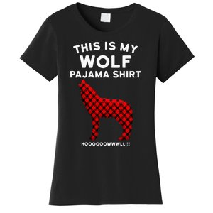 Wolf Pajama Cute Christmas Gift For Wolf Lovers Women's T-Shirt