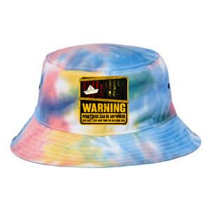 Warning Pennywise Can Be Anywhere Keep Safe Scary Horror Clown Halloween Tie Dye Newport Bucket Hat