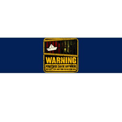 Warning Pennywise Can Be Anywhere Keep Safe Scary Horror Clown Halloween Bumper Sticker