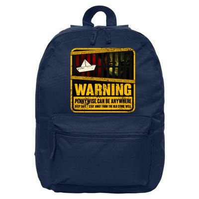 Warning Pennywise Can Be Anywhere Keep Safe Scary Horror Clown Halloween 16 in Basic Backpack