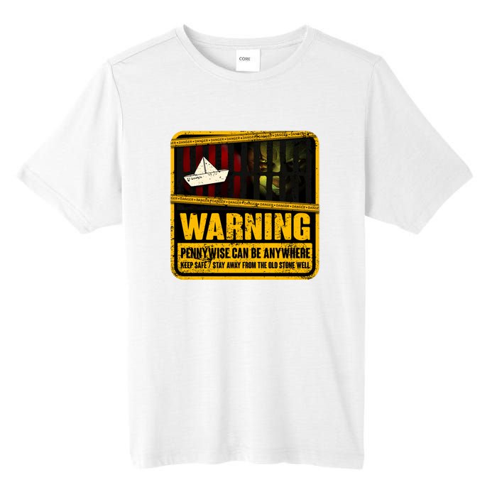 Warning Pennywise Can Be Anywhere Keep Safe Scary Horror Clown Halloween Tall Fusion ChromaSoft Performance T-Shirt