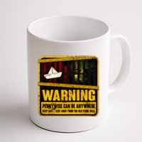 Warning Pennywise Can Be Anywhere Keep Safe Scary Horror Clown Halloween Coffee Mug