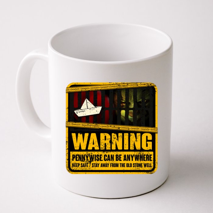 Warning Pennywise Can Be Anywhere Keep Safe Scary Horror Clown Halloween Coffee Mug