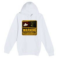 Warning Pennywise Can Be Anywhere Keep Safe Scary Horror Clown Halloween Premium Pullover Hoodie