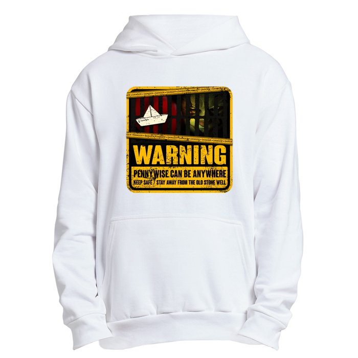 Warning Pennywise Can Be Anywhere Keep Safe Scary Horror Clown Halloween Urban Pullover Hoodie