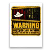 Warning Pennywise Can Be Anywhere Keep Safe Scary Horror Clown Halloween Poster