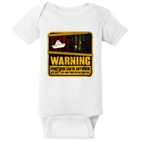 Warning Pennywise Can Be Anywhere Keep Safe Scary Horror Clown Halloween Baby Bodysuit