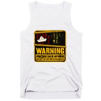 Warning Pennywise Can Be Anywhere Keep Safe Scary Horror Clown Halloween Tank Top