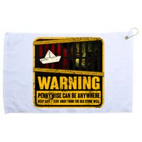 Warning Pennywise Can Be Anywhere Keep Safe Scary Horror Clown Halloween Grommeted Golf Towel