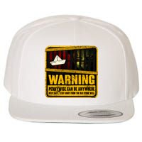 Warning Pennywise Can Be Anywhere Keep Safe Scary Horror Clown Halloween Wool Snapback Cap