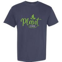 Womens Plant Chick Vegan Vegetarian Garment-Dyed Heavyweight T-Shirt