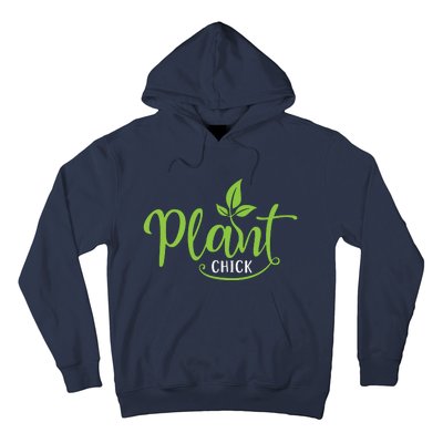 Womens Plant Chick Vegan Vegetarian Hoodie