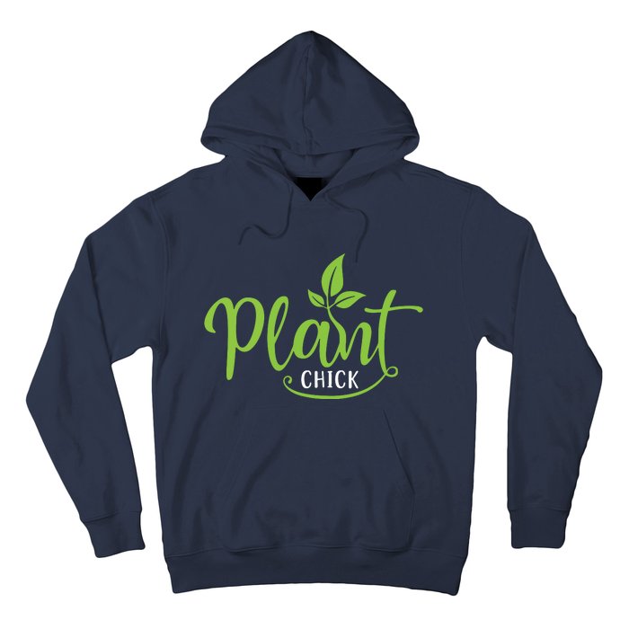 Womens Plant Chick Vegan Vegetarian Hoodie