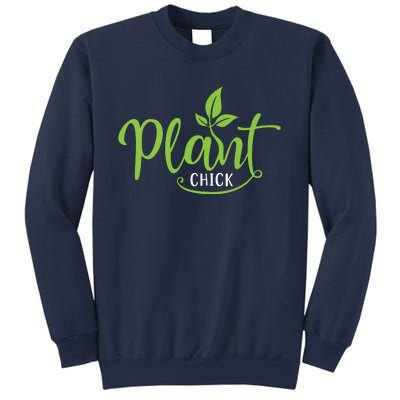 Womens Plant Chick Vegan Vegetarian Sweatshirt