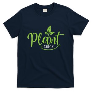 Womens Plant Chick Vegan Vegetarian T-Shirt