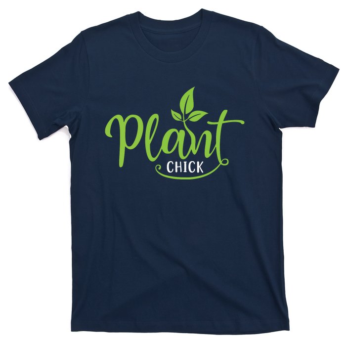 Womens Plant Chick Vegan Vegetarian T-Shirt