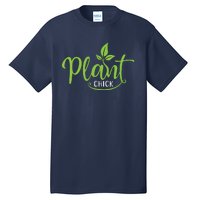 Womens Plant Chick Vegan Vegetarian Tall T-Shirt