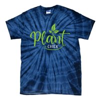 Womens Plant Chick Vegan Vegetarian Tie-Dye T-Shirt