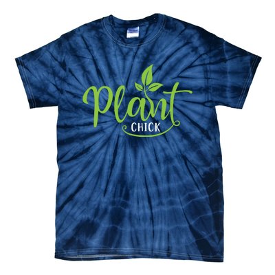 Womens Plant Chick Vegan Vegetarian Tie-Dye T-Shirt