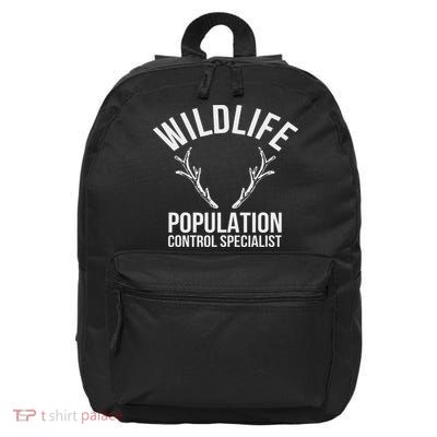 Wildlife Population Control Specialist Deer Hunting 16 in Basic Backpack