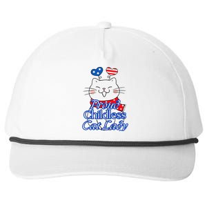 Women Proud Childless Cat Lady Patriotic Cute Kitty Gift Snapback Five-Panel Rope Hat