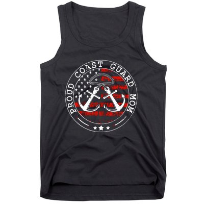 Wo Proud Coast Guard Mom Us Military Mothers Day Wo Tank Top