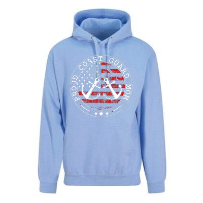 Wo Proud Coast Guard Mom Us Military Mothers Day Wo Unisex Surf Hoodie