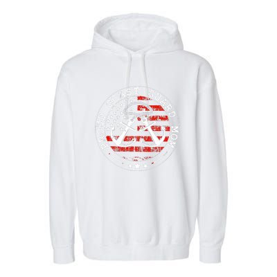 Wo Proud Coast Guard Mom Us Military Mothers Day Wo Garment-Dyed Fleece Hoodie