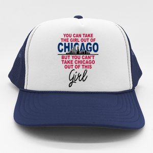 Womens Proud Chicago Chicago Girl Moved From Chicago Trucker Hat